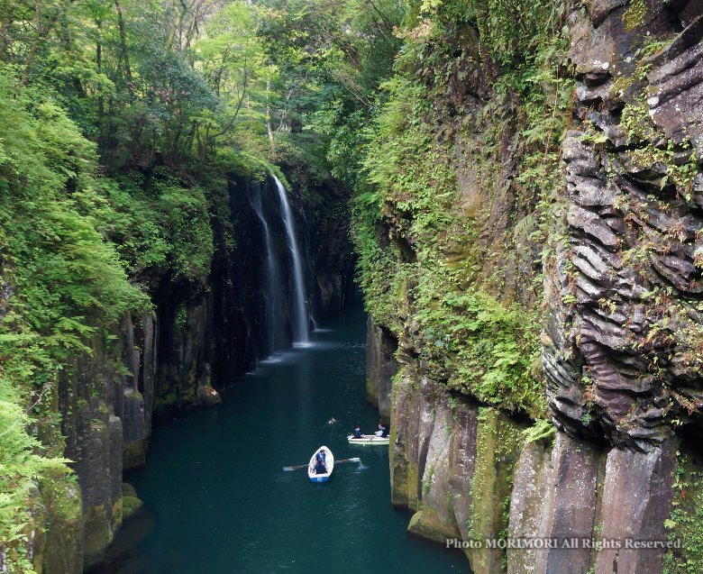 Takachiho Gorge Guide Map 高千穂峡マップ 英語版 高千穂町