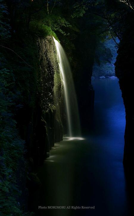 高千穂峡ライトアップ 高千穂峡ライトアップ