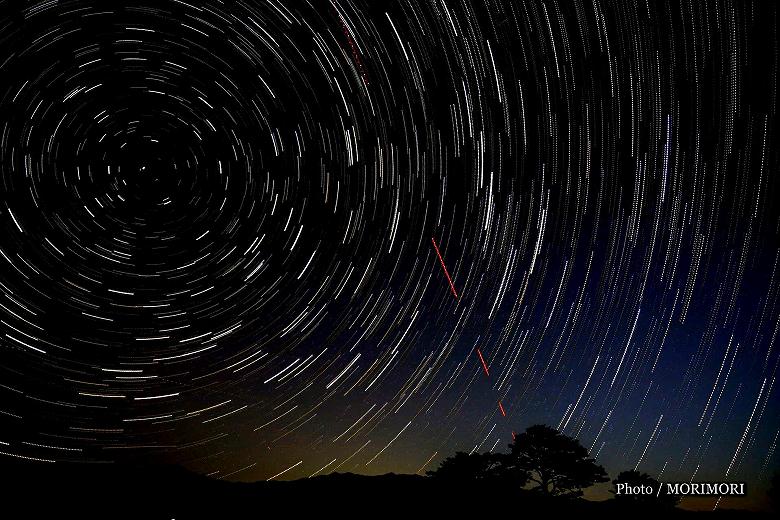 高千穂 国見ケ丘から見る満天の星景色