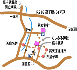 荒立神社　周辺概略マップ