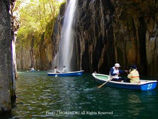 高千穂峡手漕ぎボートから見た高千穂峡の写真 08